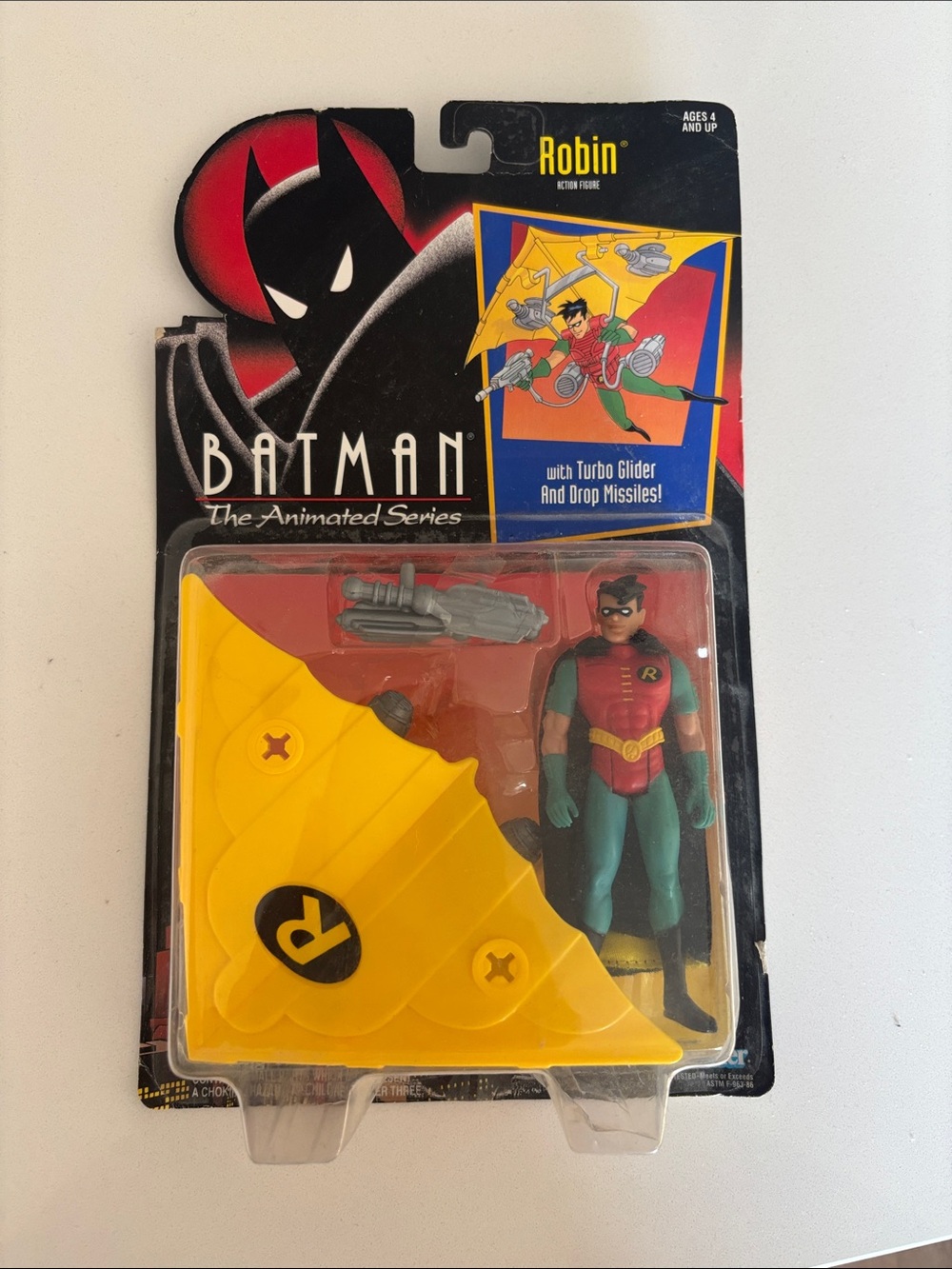 Batman Robin Action Figure with Yellow Turbo Glider
